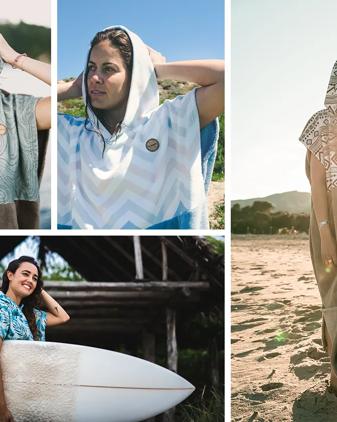 PONCHOS SURF MUJER