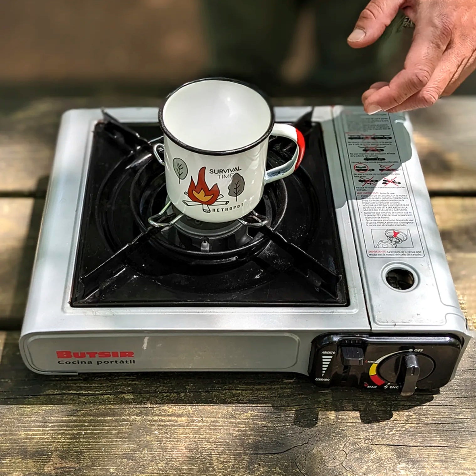 Camping gas para tazas