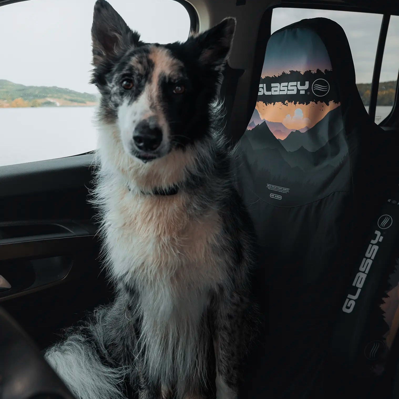 Funda Asiento Impermeable Furgoneta Mountains perro