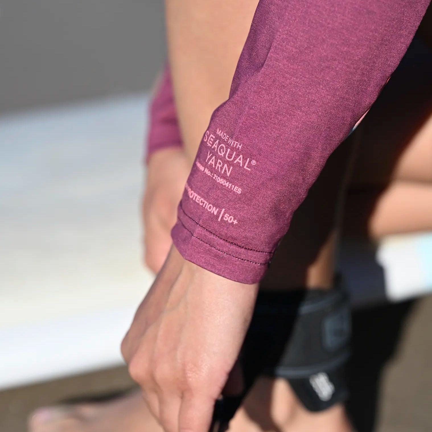 Manga de lycra con protección solar uv