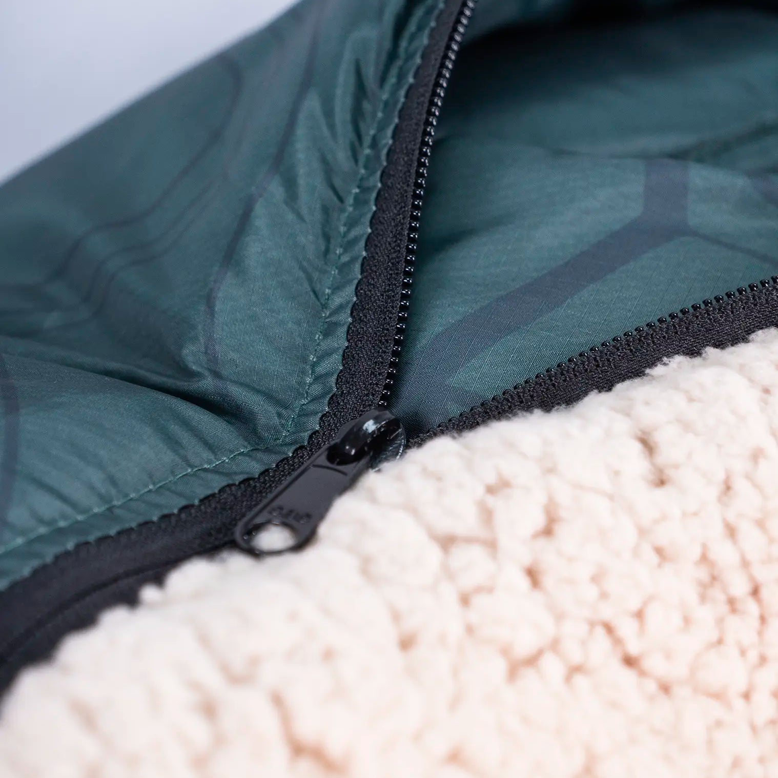 Manta Camper cremallera army