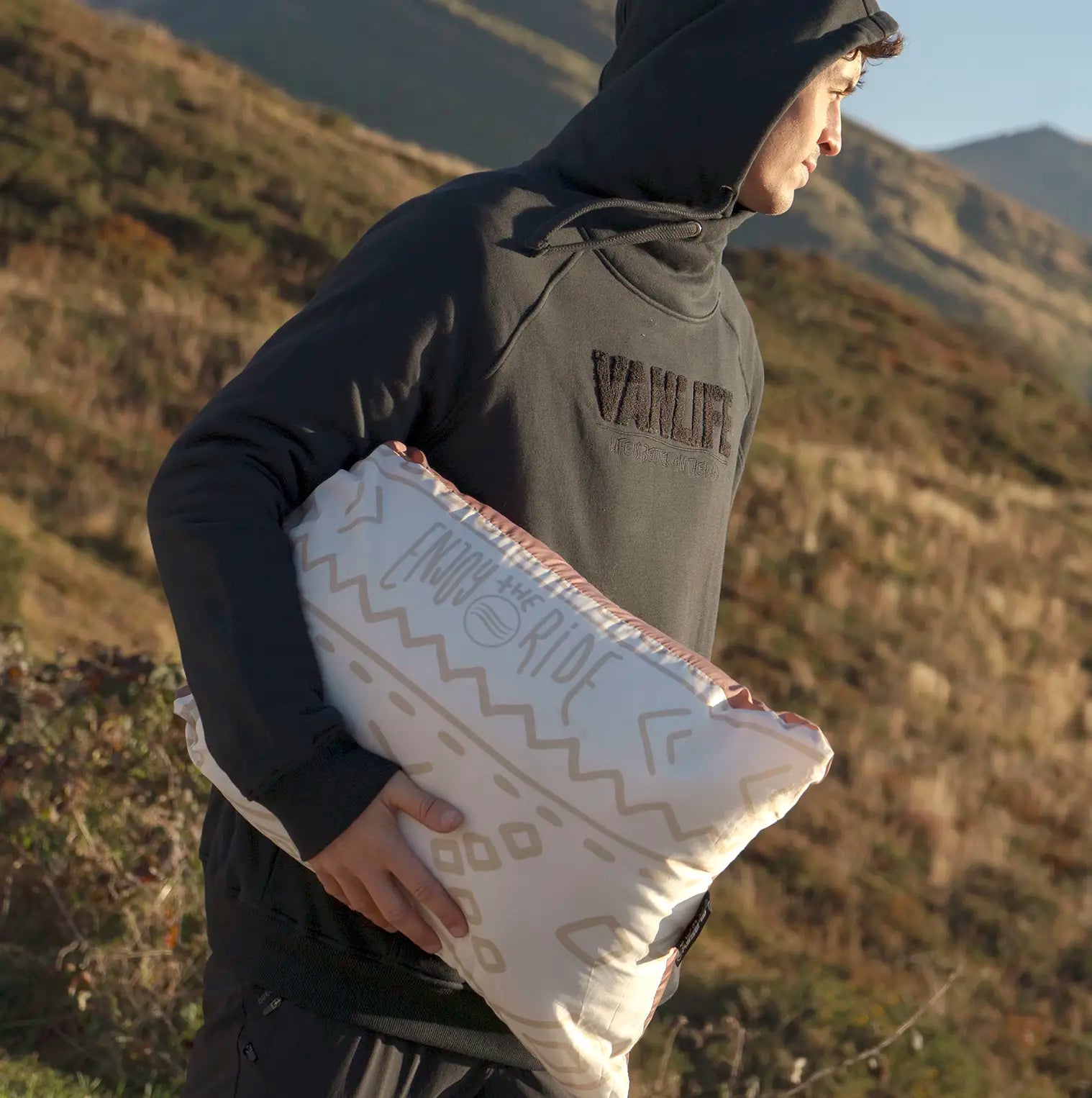 Manta Simba doblada para transporte