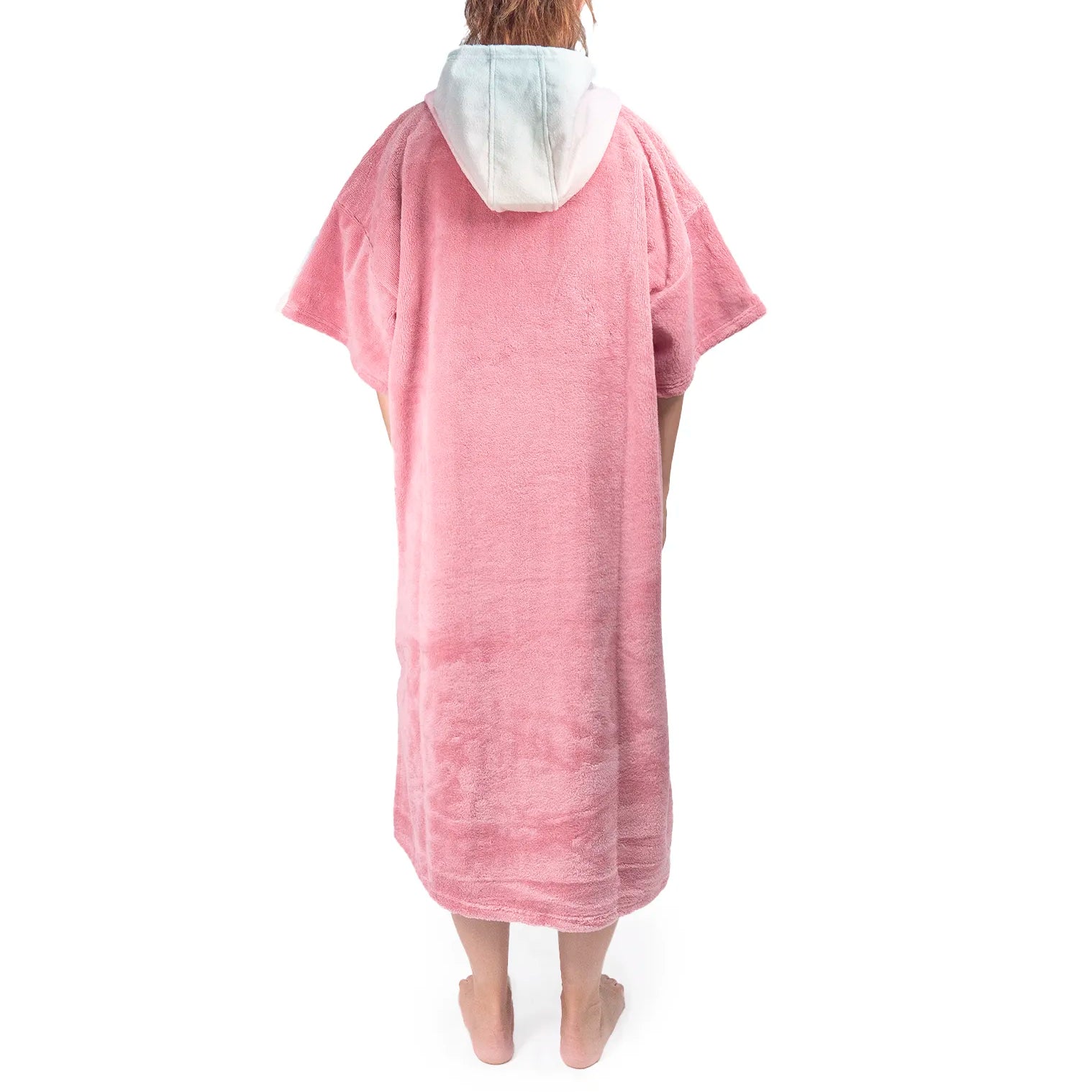 Poncho surf Flamingo trasera mujer