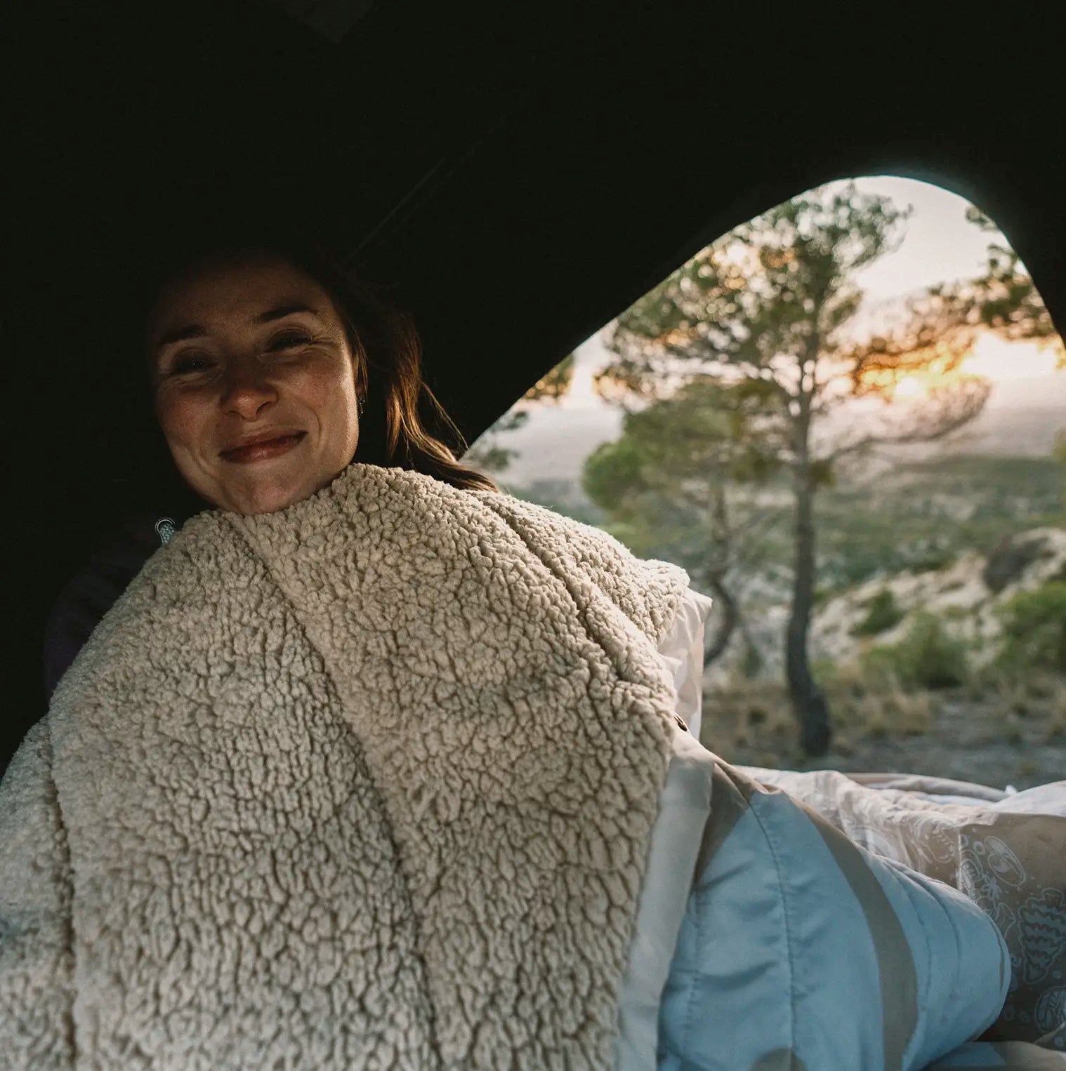 Manta camper Simba doblada