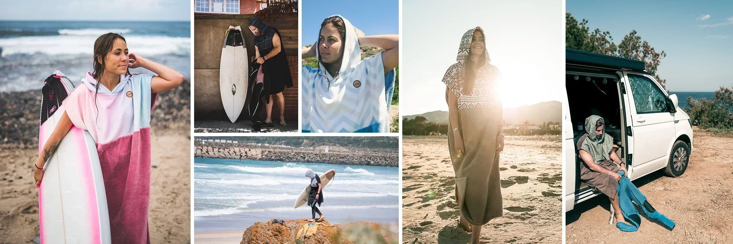 Ponchos Surferos de Bambú y Algodón