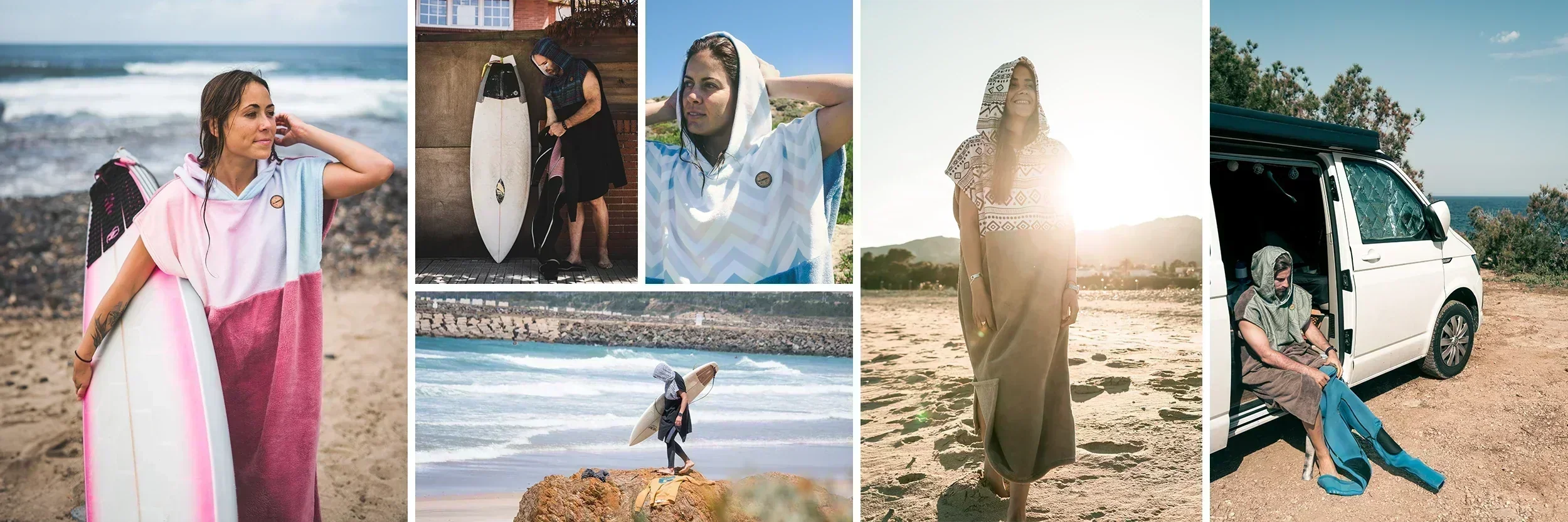 Ponchos Surferos de Bambú y Algodón