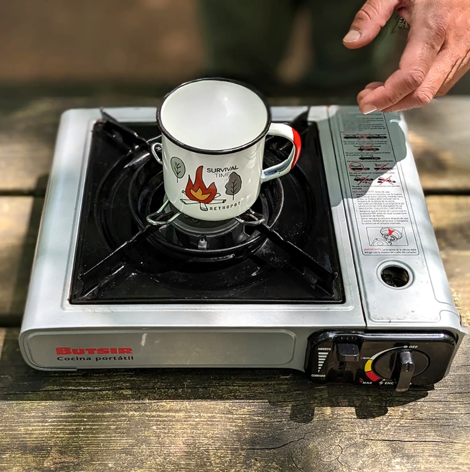 Camping gas para tazas