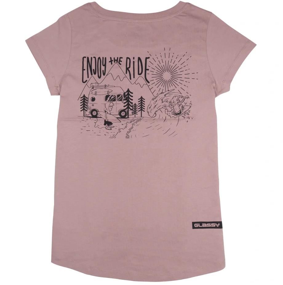 Enjoy Rose T-Shirt Femme