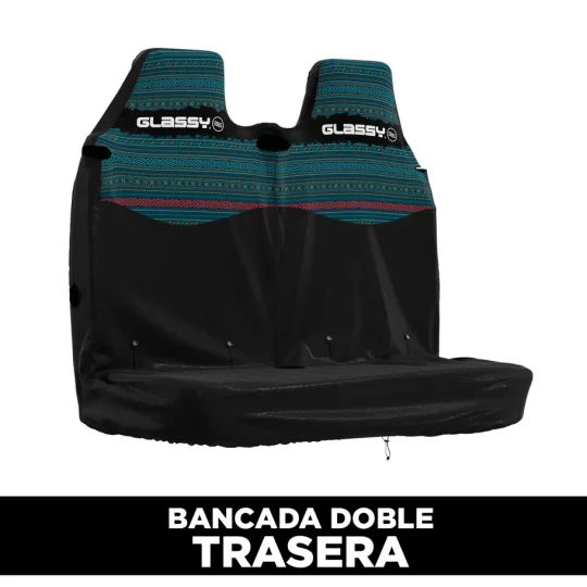 Double Rear Seat Cover - Designed for Vans and Campers