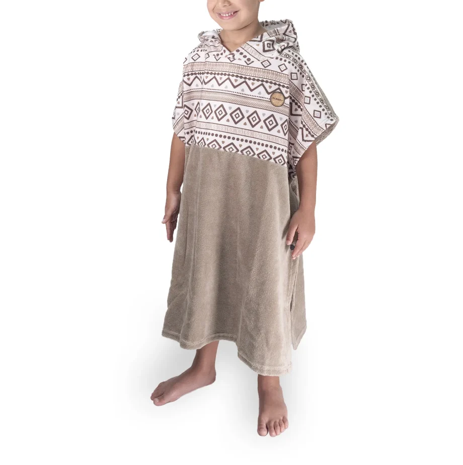 Poncho infantil a juego con adulto