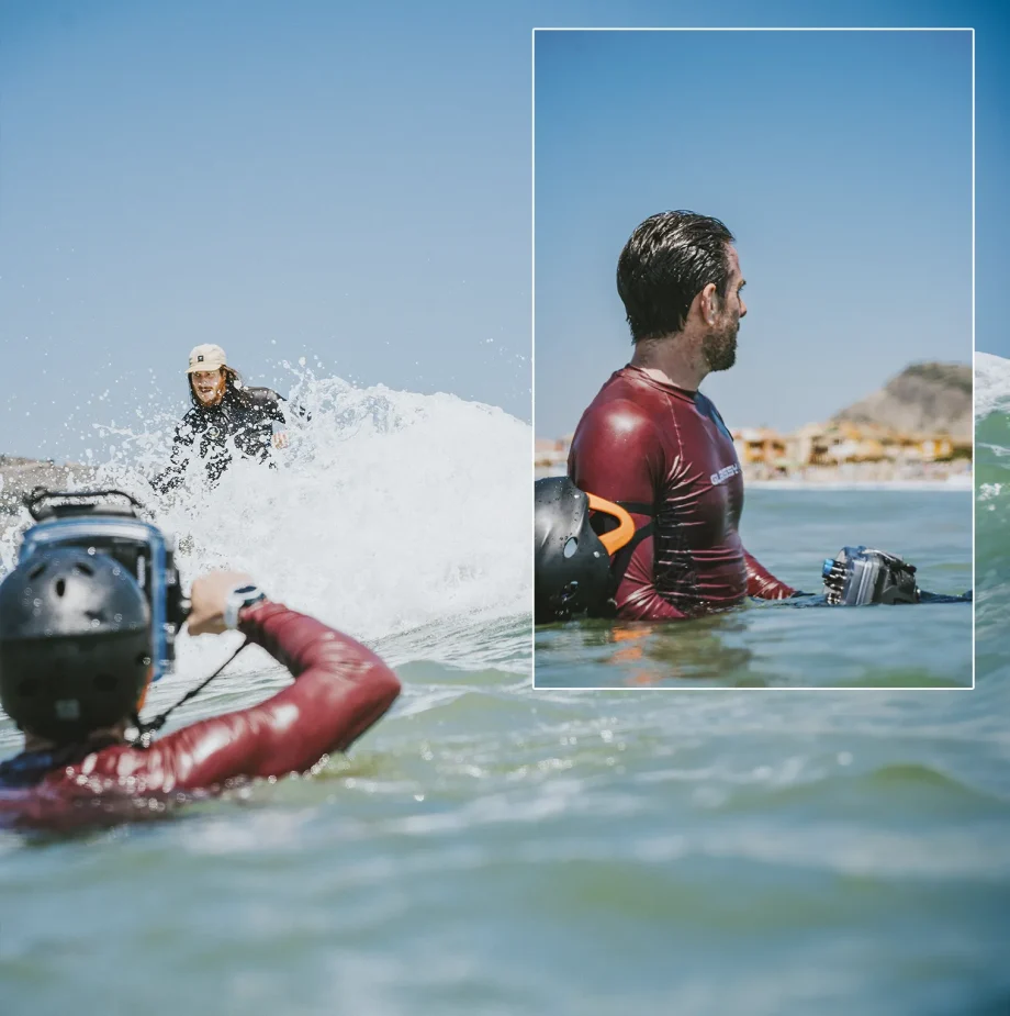 lycra de surf con protección solar