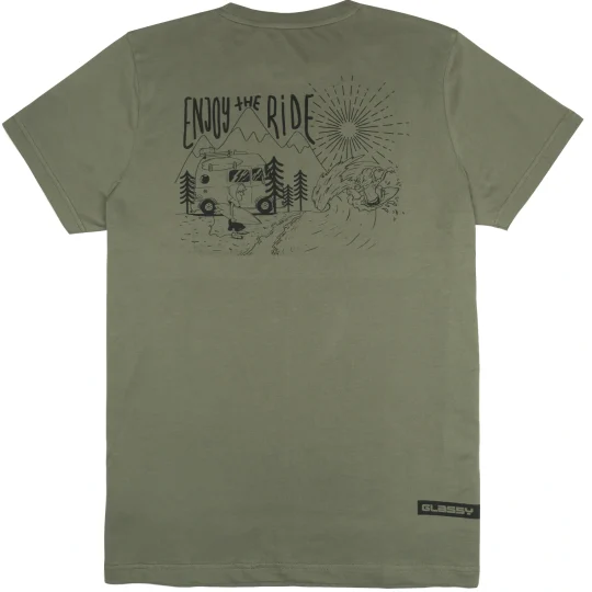 camiseta vanlife de color verde