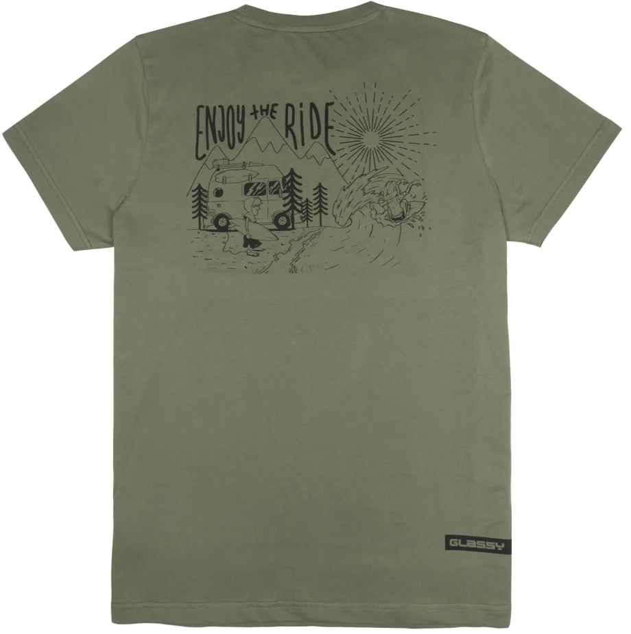 camiseta vanlife de color verde