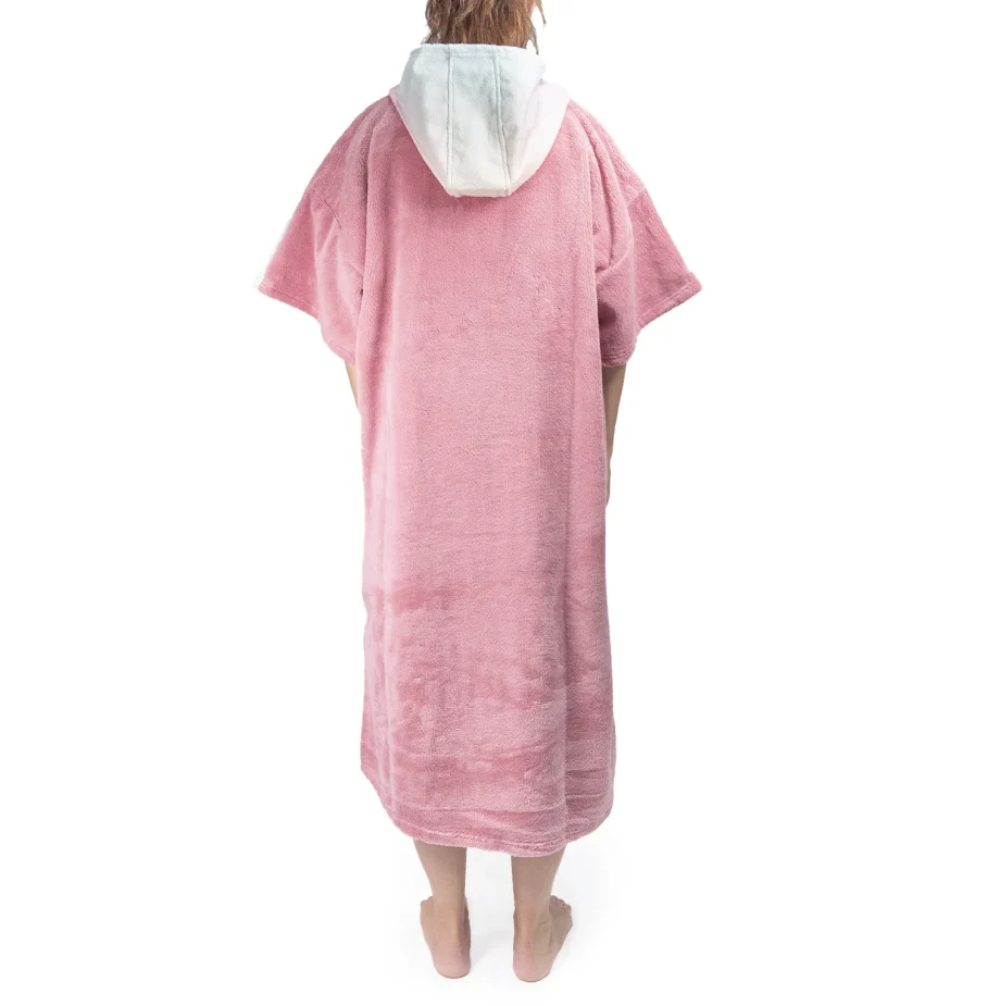 Poncho Surf Manga Corta Flamingo