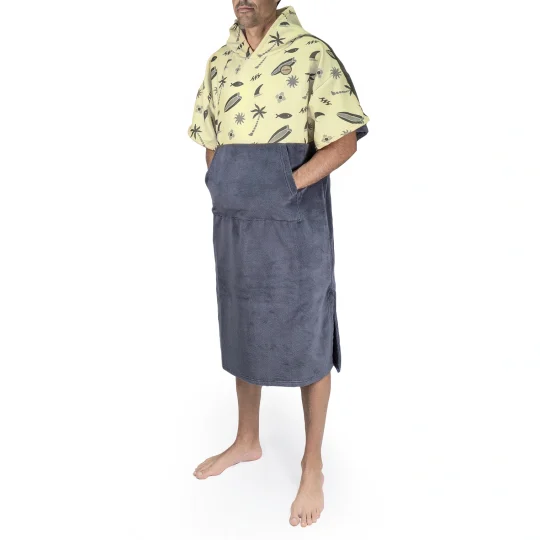 Beach Short Sleeve Surf Poncho