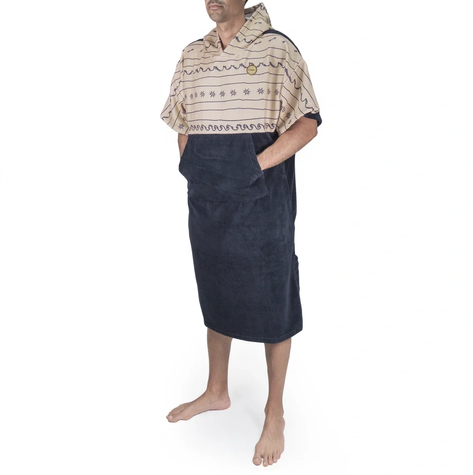 Poncho Surf Manica Corta Mare