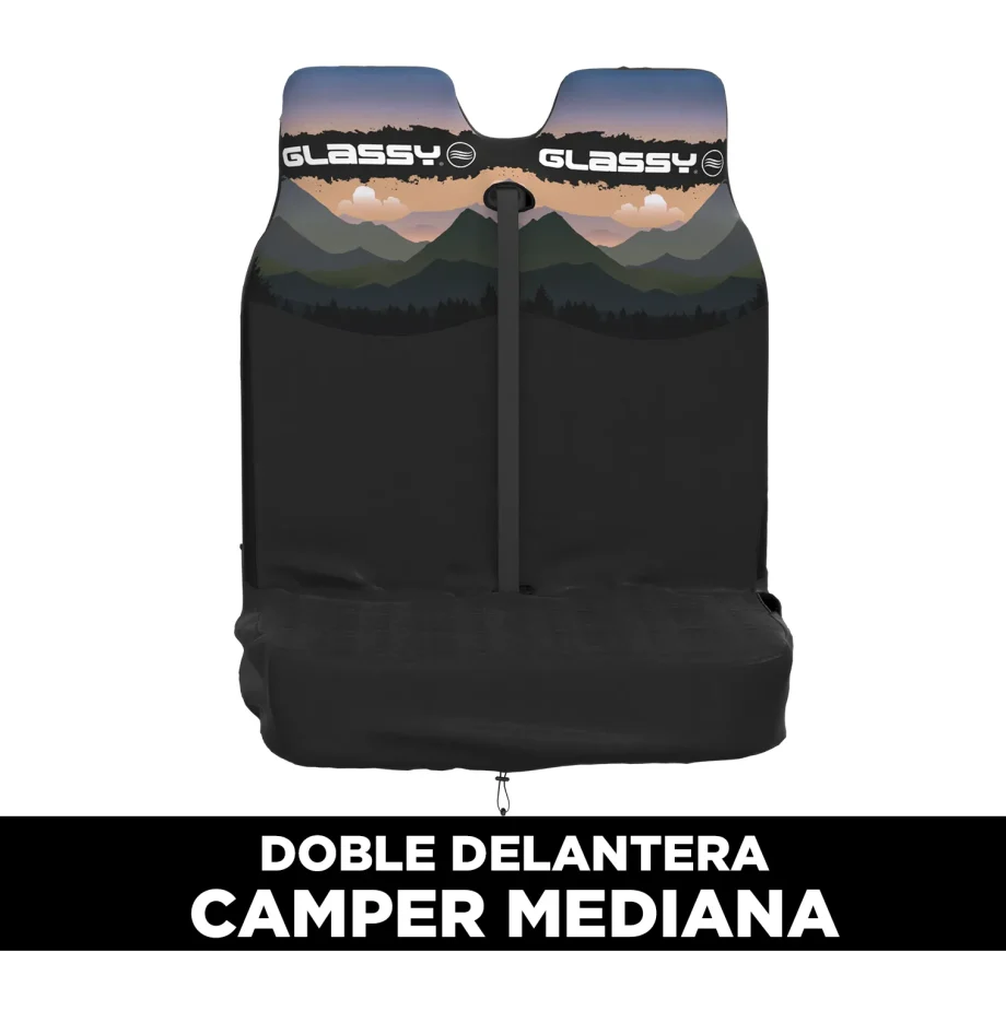 Funda impermeable doble delantera diseño Campers medianas