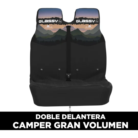 Double front waterproof cover with design for large Campers