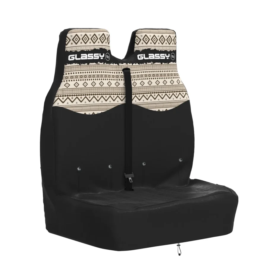 Funda impermeable camper doble asiento delantero con estampado beige