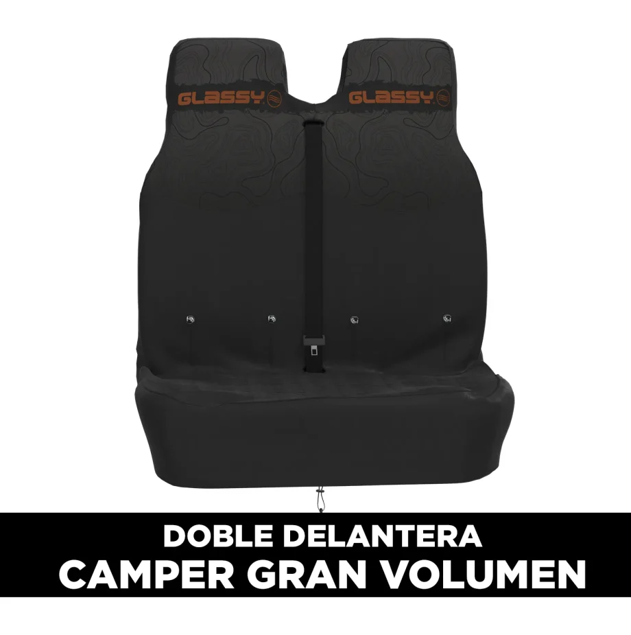 Funda impermeable doble delantera negra para Campers grandes