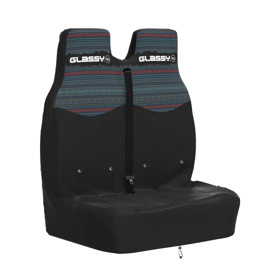 Funda impermeable camper doble asiento delantero con estampado de colores