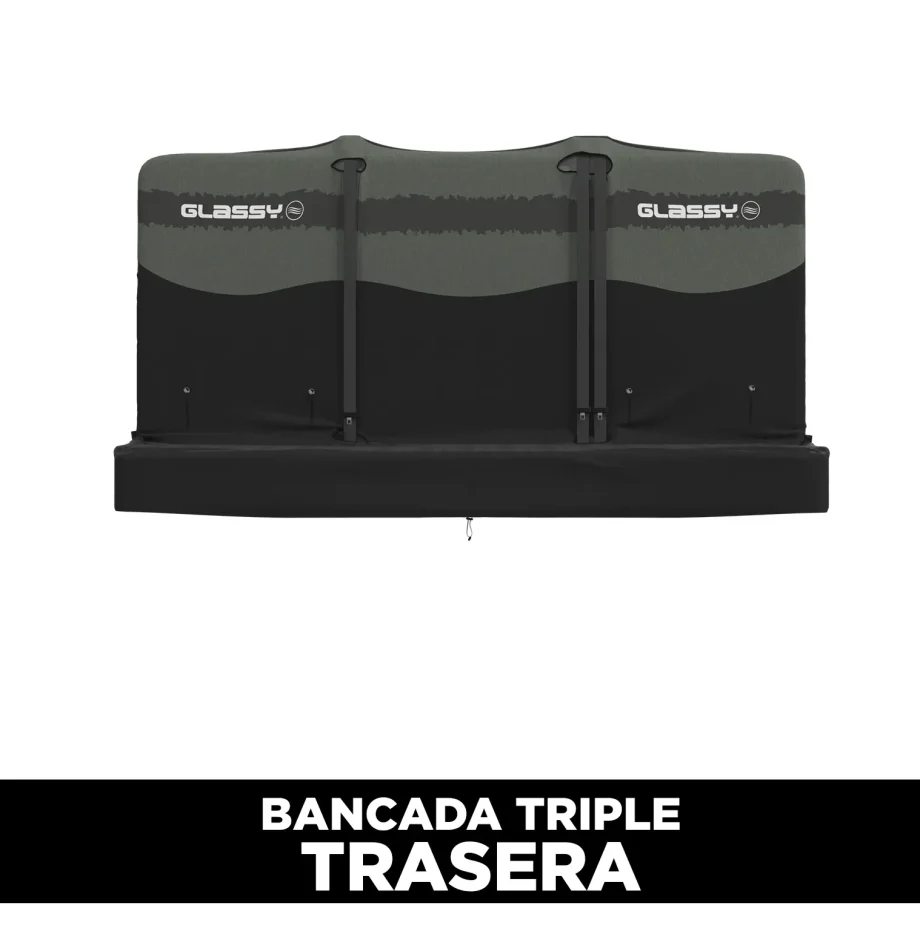 Waterproof Triple Rear Bench Case Army