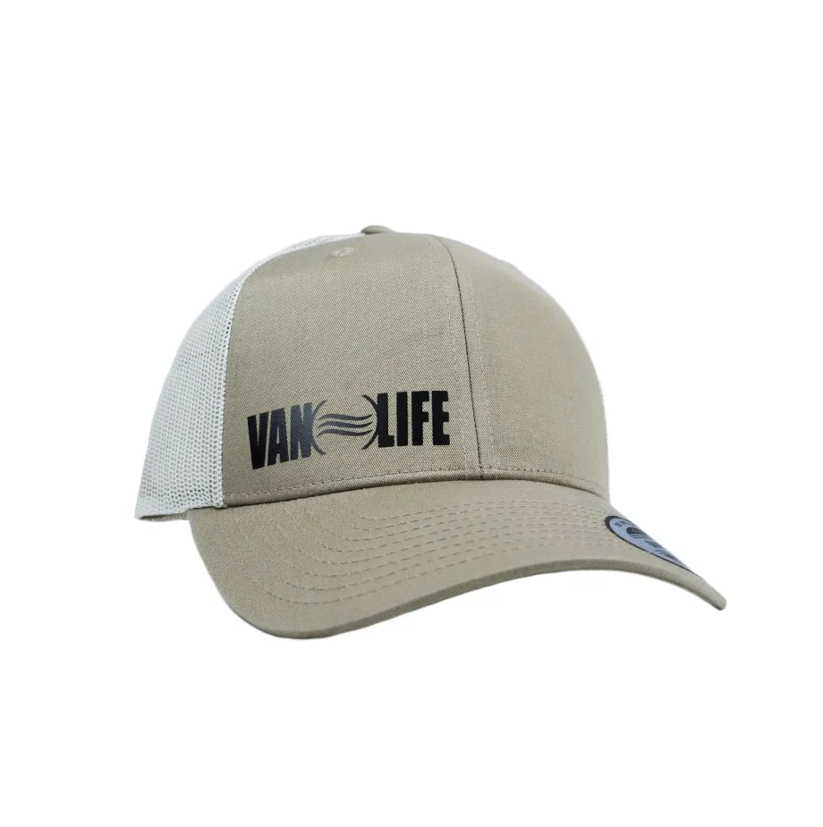 Glassy Retro Trucker Khaki Cap